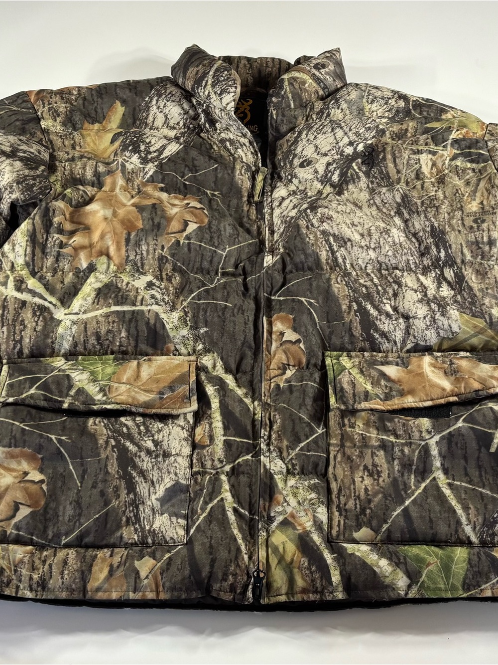 Browning Puffer Jacket Mens Large Camo Down Hunting Jacket